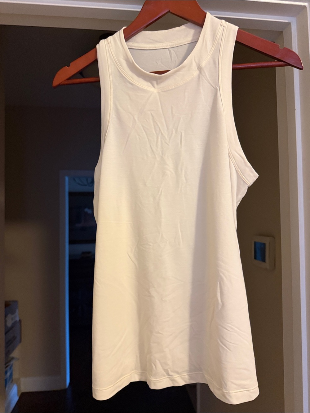 lululemon athletica Cream Sleeveless Crewneck Tank